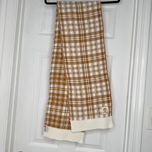 Timberland scarf, unisex, brown & cream color